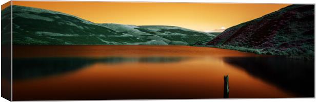 GM0006P - Wessenden Reservoir - Panorama Canvas Print by Robin Cunningham