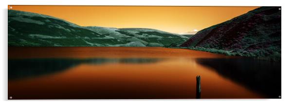 GM0006P - Wessenden Reservoir - Panorama Acrylic by Robin Cunningham