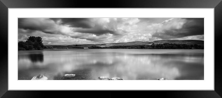 HL0024P - Hollingworth Lake - Panorama Framed Mounted Print by Robin Cunningham