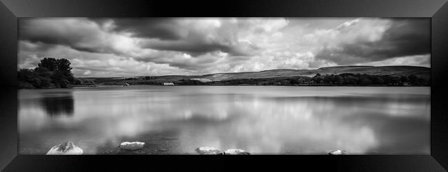 HL0024P - Hollingworth Lake - Panorama Framed Print by Robin Cunningham