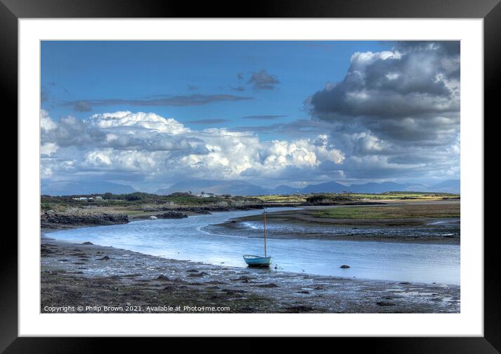 Dramatic Angelsy, an Island in Wales, UK Framed Mounted Print by Philip Brown