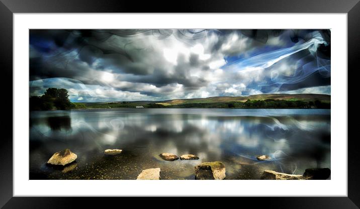 HL0019W - Spirit Of The Lake - Wide Framed Mounted Print by Robin Cunningham