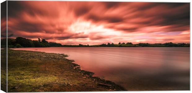 HL0017W - Red Lake - Wide Canvas Print by Robin Cunningham