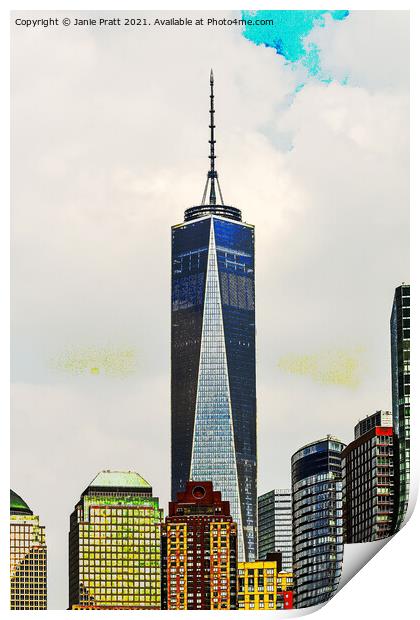 Freedom Tower Print by Janie Pratt