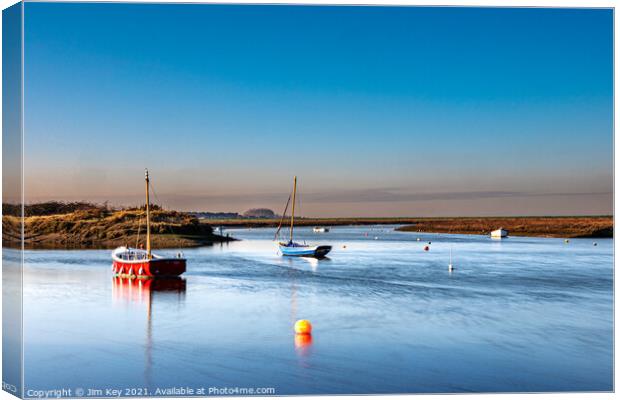 Burnham Overy Staithe Norfolk Long Exposure Canvas Print by Jim Key