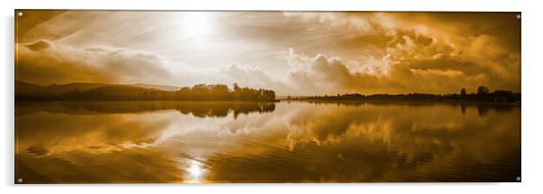 HL0006P - Hollingworth Lake - Panorama Acrylic by Robin Cunningham