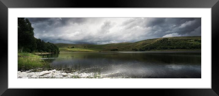 PW0006P - Piethorne Reservoir - Panorama Framed Mounted Print by Robin Cunningham