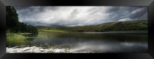 PW0006P - Piethorne Reservoir - Panorama Framed Print by Robin Cunningham