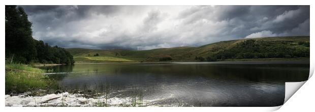 PW0006P - Piethorne Reservoir - Panorama Print by Robin Cunningham