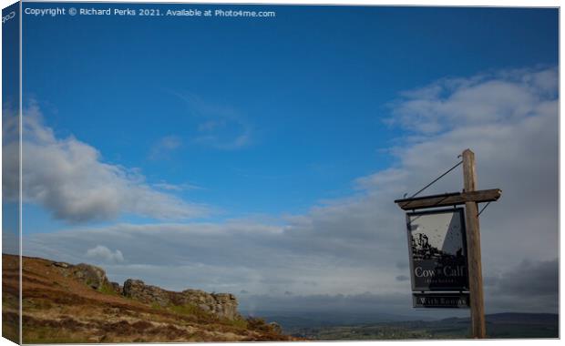 Dining out at the Cow and Calf, Ilkley Canvas Print by Richard Perks