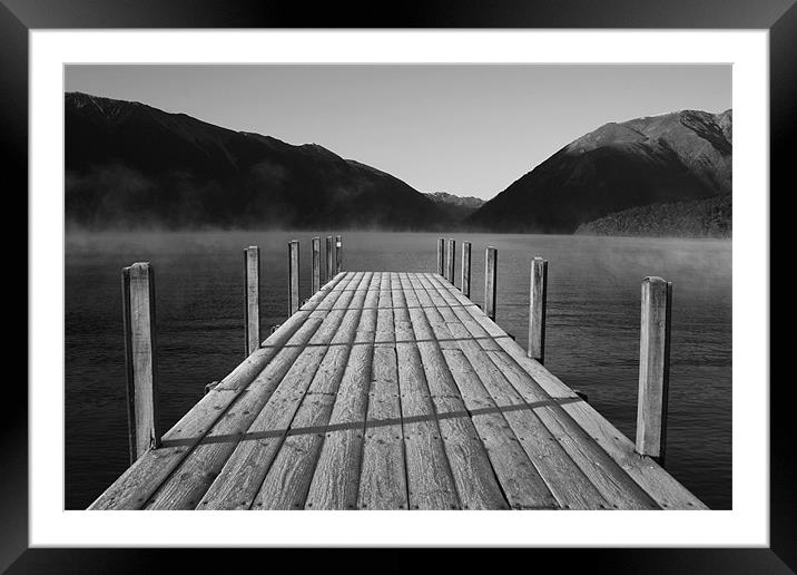 Morning By The Lake Framed Mounted Print by Neil Gavin
