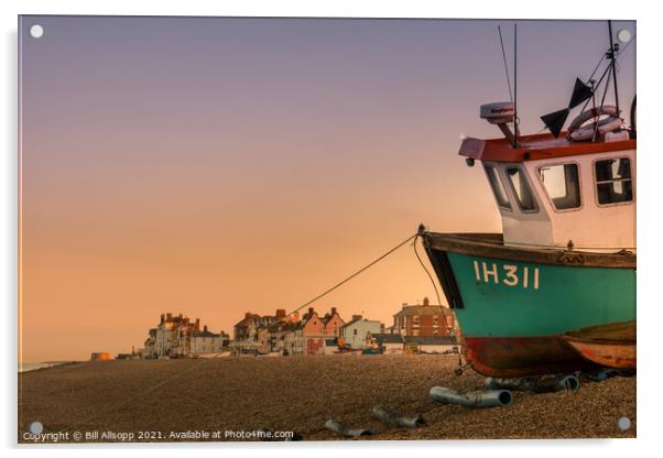 The beach at Aldeburgh, Acrylic by Bill Allsopp