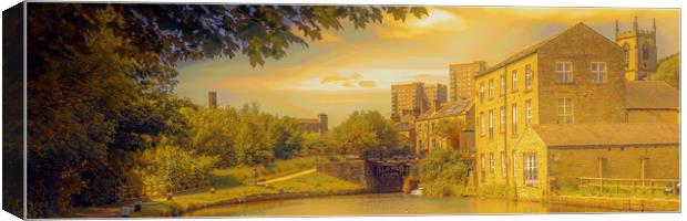 RC0001P - Sowerby Bridge...Gold Edition - Panorama Canvas Print by Robin Cunningham