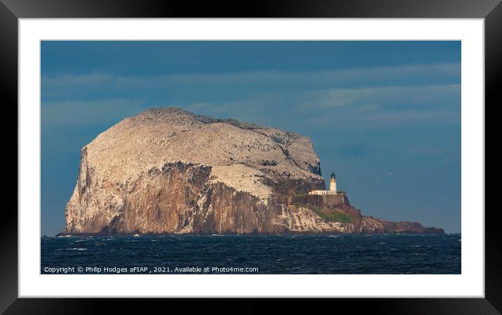 Bass Rock Framed Mounted Print by Philip Hodges aFIAP ,