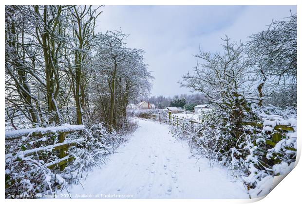 Winter walk. Print by Bill Allsopp