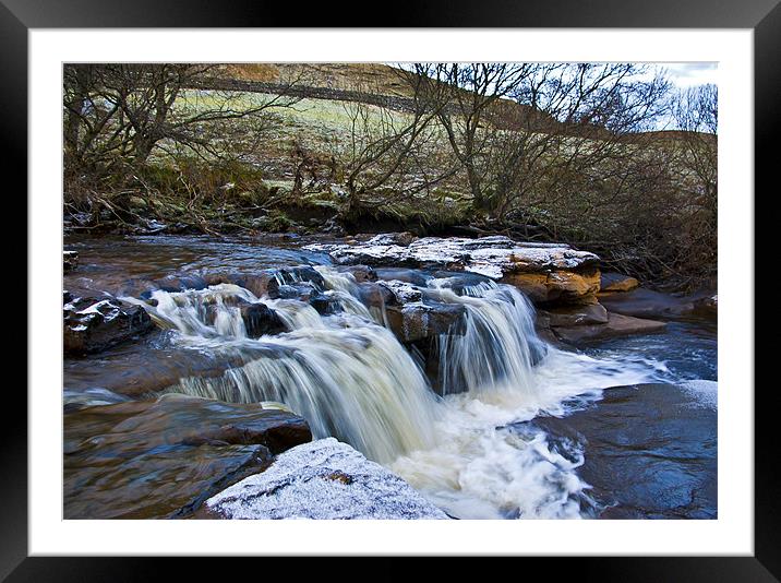 Wain Wath Force - Yorks Dales Framed Mounted Print by Trevor Kersley RIP