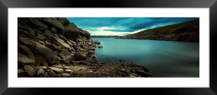 FA0001P - Gorple Lower Reservoir - Panorama Framed Mounted Print by Robin Cunningham