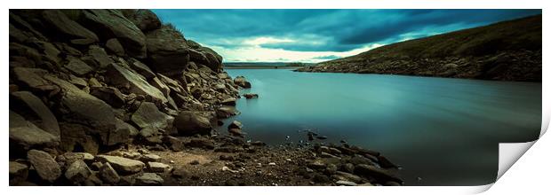FA0001P - Gorple Lower Reservoir - Panorama Print by Robin Cunningham