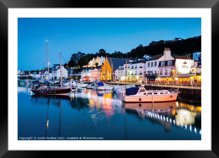 St. Aubin, Jersey, Channel Islands Framed Mounted Print by Justin Foulkes