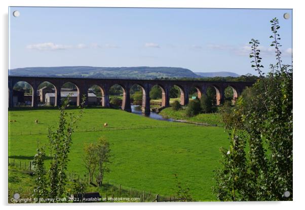 Whalley Viaduct - Lancashire Acrylic by Murray Croft
