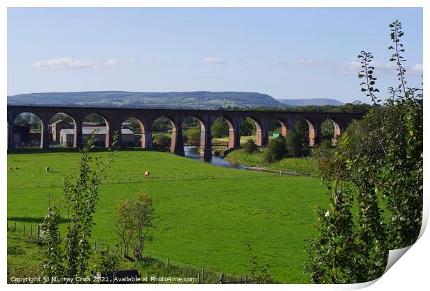 Whalley Viaduct - Lancashire Print by Murray Croft