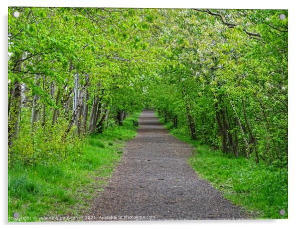 Dawsholm Park in Springtime Acrylic by yvonne & paul carroll