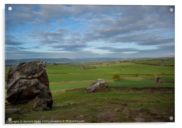 Yorkshire Dales rocks Acrylic by Richard Perks