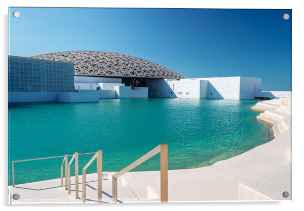 Louvre museum in  Abu Dhabi, United Arab Emirates Acrylic by Delphimages Art