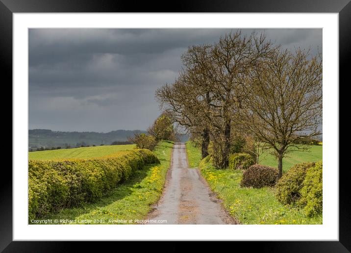 Squall Clearing Framed Mounted Print by Richard Laidler