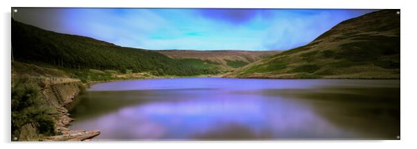 GM0004P - Yeoman Hey Reservoir - Panorama Acrylic by Robin Cunningham