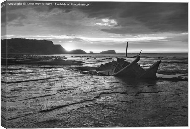 Admiral Tromp and Black Nab in Black & white Canvas Print by Kevin Winter