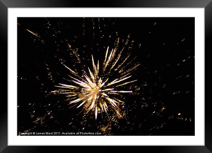 Firework Framed Mounted Print by James Ward