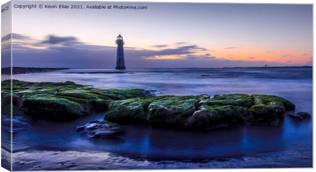 New Brighton Lighthouse Canvas Print by Kevin Elias