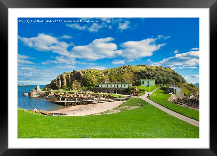 Inchcolm Island, Firth of Forth, Scotland Framed Mounted Print by Navin Mistry