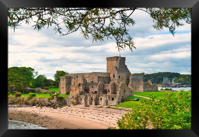 Inchcolm Abbey, Incolm Island, Firth of Forth Framed Print by Navin Mistry