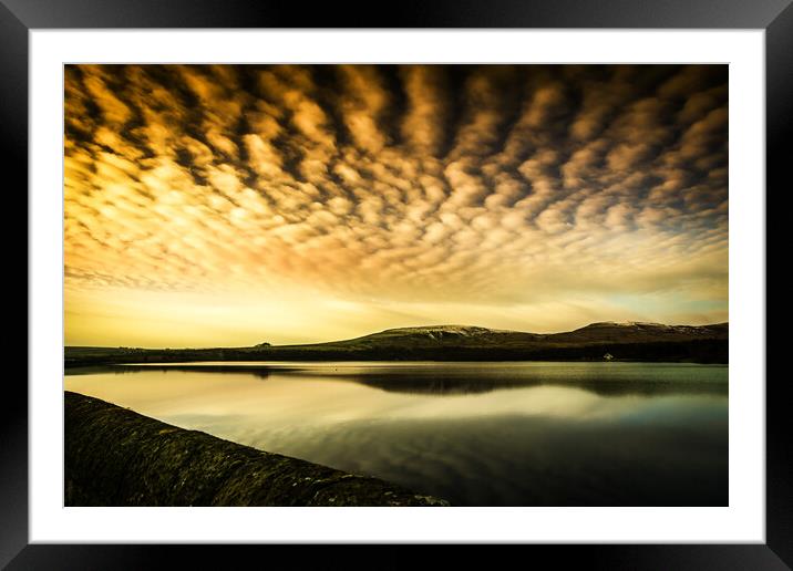 PW0003S - Watergrove Reservoir - Standard Framed Mounted Print by Robin Cunningham