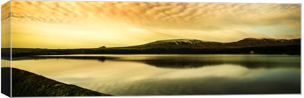 PW0003P - Watergrove Reservoir - Panorama Canvas Print by Robin Cunningham