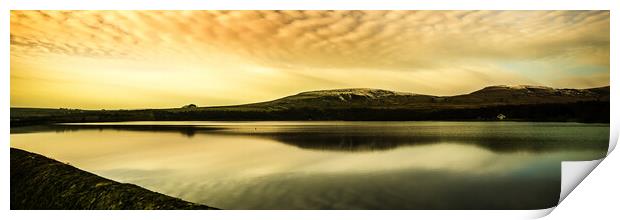 PW0003P - Watergrove Reservoir - Panorama Print by Robin Cunningham