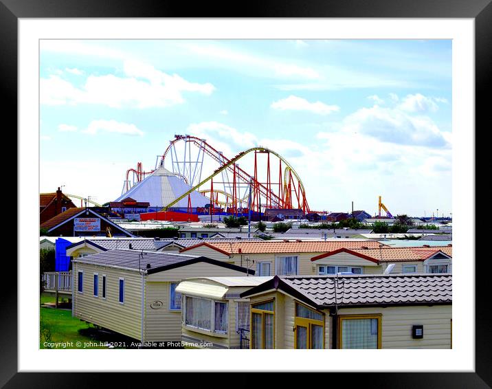 Ingoldmells near Skegness in Lincolnshire. Framed Mounted Print by john hill