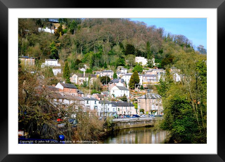 Matlock Bath in the Peak District in Derbyshire, UK. Framed Mounted Print by john hill