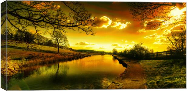 RC0002W - Evening Glow - Wide Canvas Print by Robin Cunningham