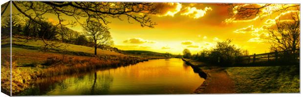 RC0002P - Evening Glow - Panorama Canvas Print by Robin Cunningham