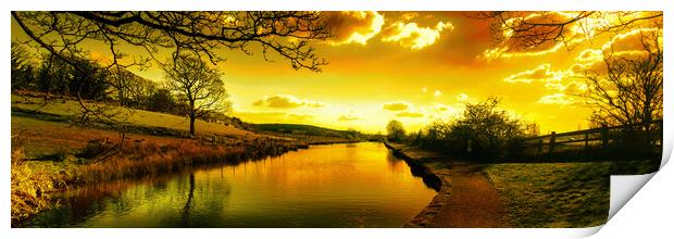 RC0002P - Evening Glow - Panorama Print by Robin Cunningham