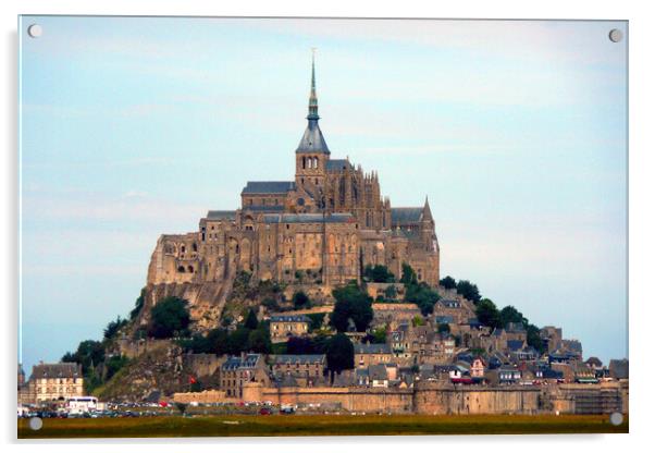 Mont Saint Michel Normandy France Acrylic by Andy Evans Photos