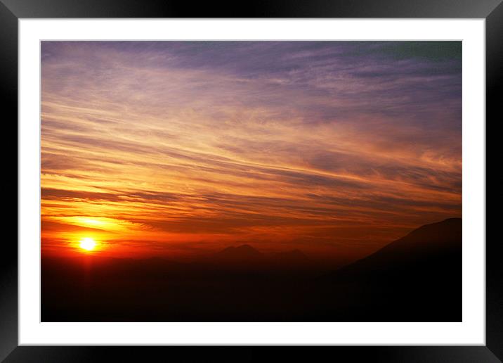 Here Comes The Sun Framed Mounted Print by Neil Gavin