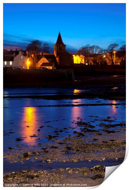 Anstruther evening Print by Corinne Mills