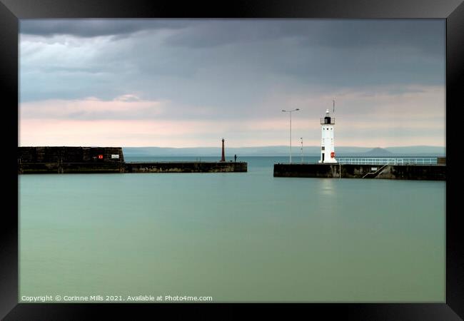  Chalmers Lighthouse at Anstruther harbour Framed Print by Corinne Mills