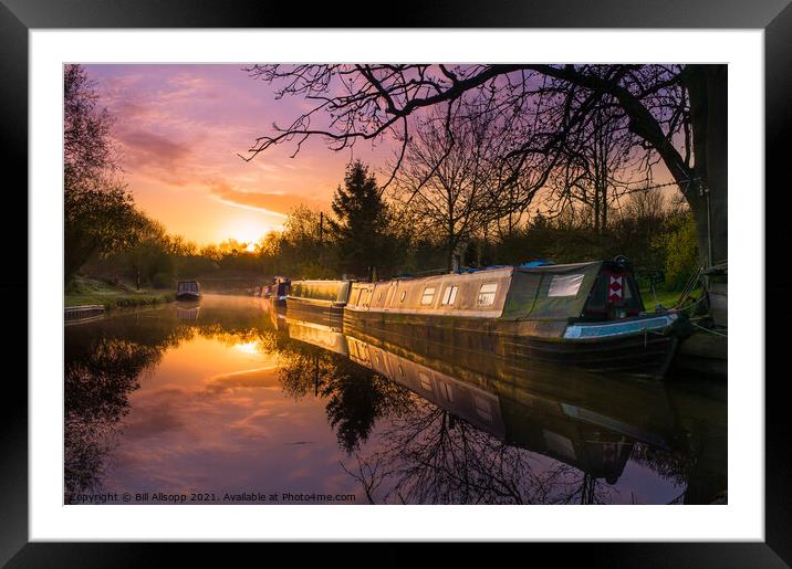 Dawn at Foxton #2 Framed Mounted Print by Bill Allsopp