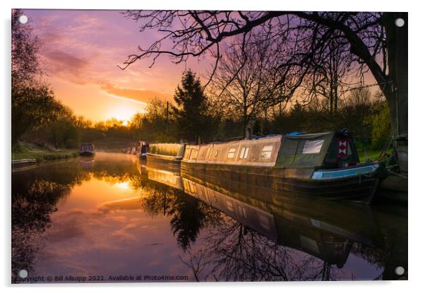 Dawn at Foxton #2 Acrylic by Bill Allsopp
