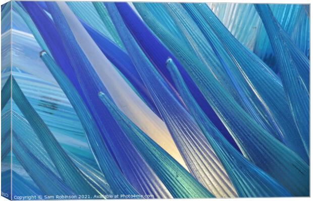 Comet Glass Star Murano Glass Abstract Canvas Print by Sam Robinson